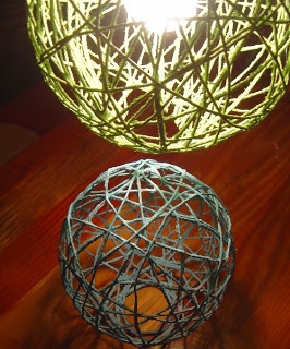  DIY string globe lights